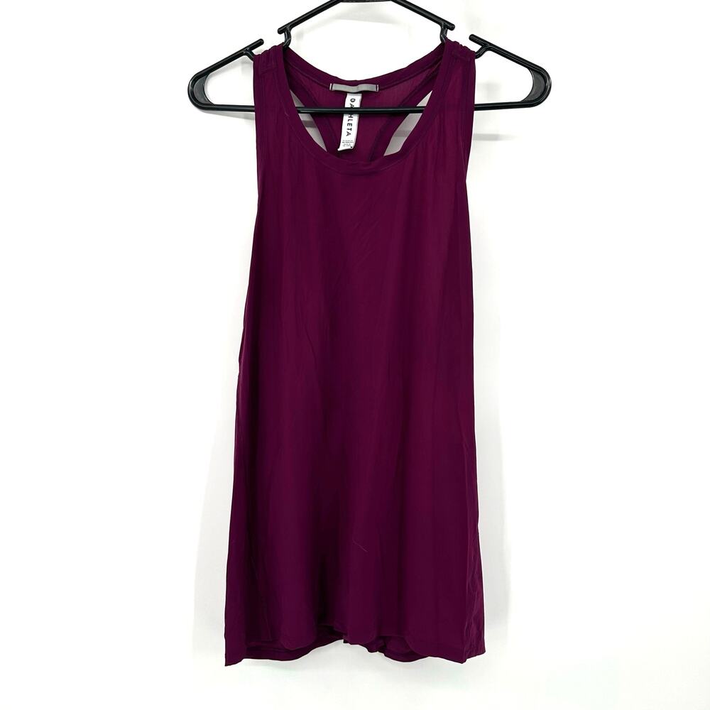 Athleta Size XL Racer Back‎ Tank Top Purple Athletic Athleisure Shirt Blouse